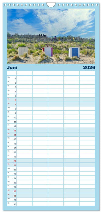 Zeeland - Wasser, Sand und Meer (CALVENDO Familienplaner 2026)