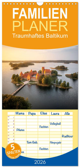 Traumhaftes Baltikum (CALVENDO Familienplaner 2026)