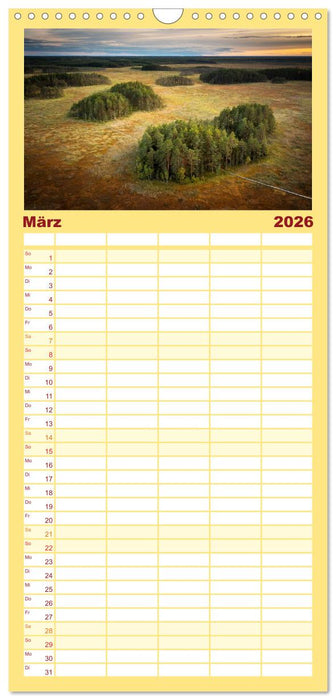 Traumhaftes Baltikum (CALVENDO Familienplaner 2026)