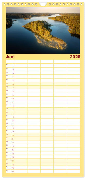 Traumhaftes Baltikum (CALVENDO Familienplaner 2026)