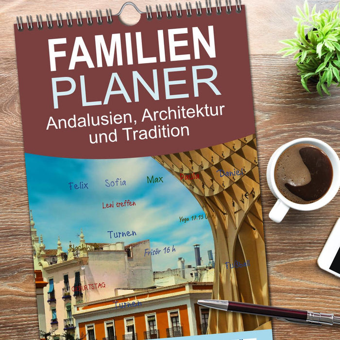 Andalusien, Architektur und Tradition (CALVENDO Familienplaner 2026)
