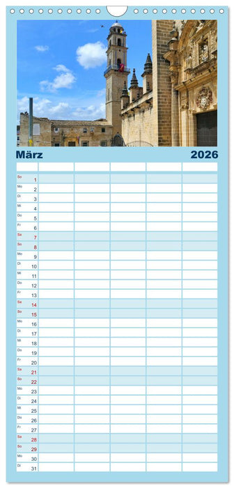 Andalusien, Architektur und Tradition (CALVENDO Familienplaner 2026)