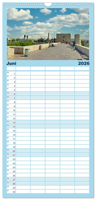 Andalusien, Architektur und Tradition (CALVENDO Familienplaner 2026)