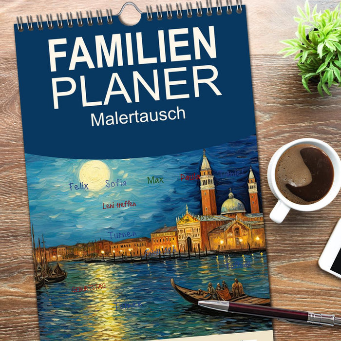 Malertausch (CALVENDO Familienplaner 2026)