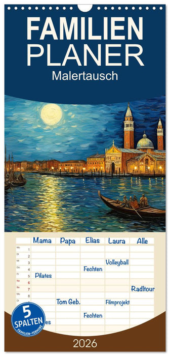 Malertausch (CALVENDO Familienplaner 2026)