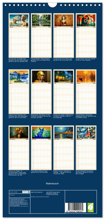 Malertausch (CALVENDO Familienplaner 2026)