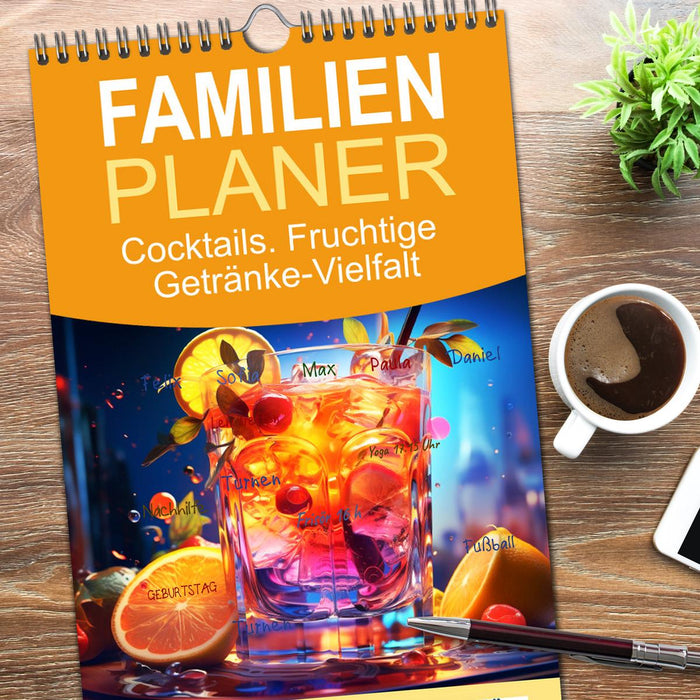 Cocktails. Fruchtige Getränke-Vielfalt (CALVENDO Familienplaner 2026)