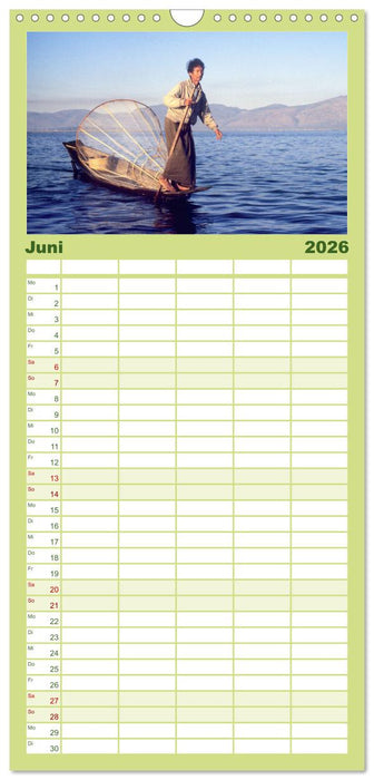 Myanmar Land der Tempel und Pagoden (CALVENDO Familienplaner 2026)