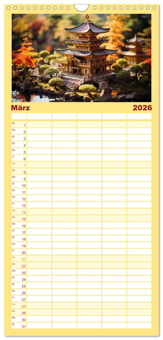 Miniatur Reise (CALVENDO Familienplaner 2026)