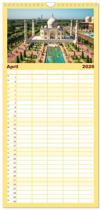 Miniatur Reise (CALVENDO Familienplaner 2026)