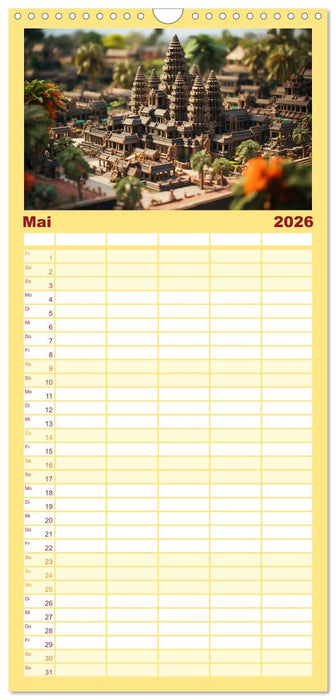 Miniatur Reise (CALVENDO Familienplaner 2026)