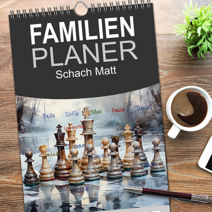Schach Matt (CALVENDO Familienplaner 2026)