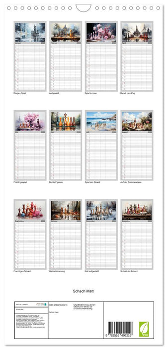 Schach Matt (CALVENDO Familienplaner 2026)