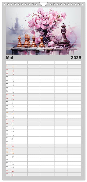 Schach Matt (CALVENDO Familienplaner 2026)