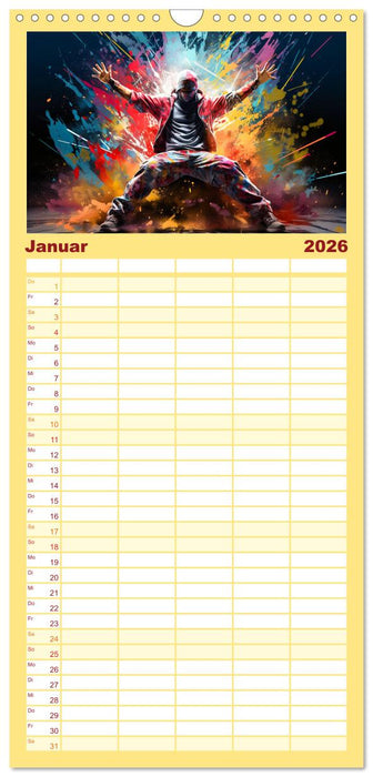 Color Dance Art (CALVENDO Familienplaner 2026)