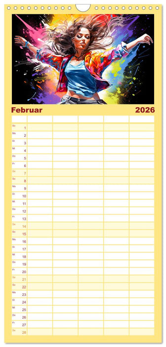 Color Dance Art (CALVENDO Familienplaner 2026)