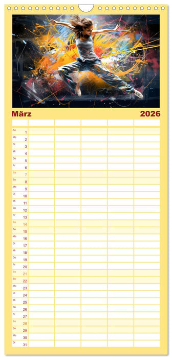 Color Dance Art (CALVENDO Familienplaner 2026)