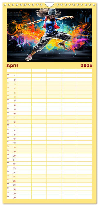 Color Dance Art (CALVENDO Familienplaner 2026)