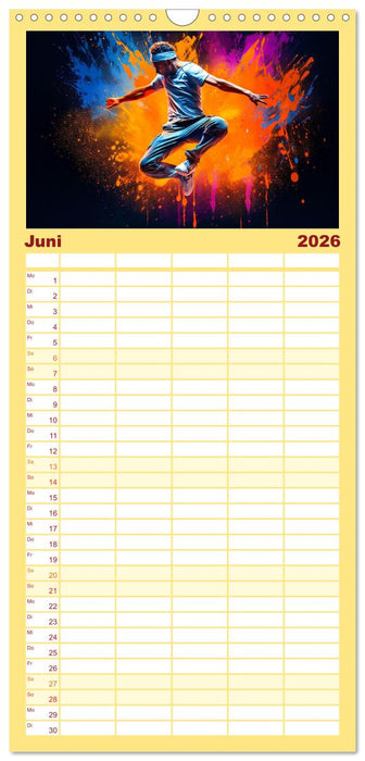 Color Dance Art (CALVENDO Familienplaner 2026)