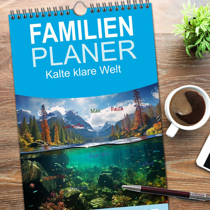 Kalte klare Welt (CALVENDO Familienplaner 2026)