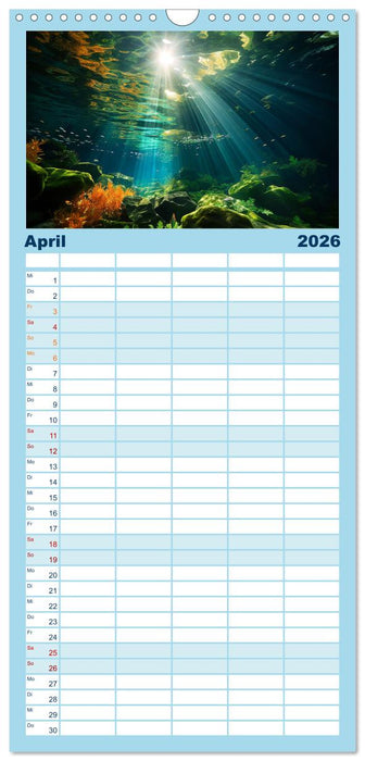 Kalte klare Welt (CALVENDO Familienplaner 2026)