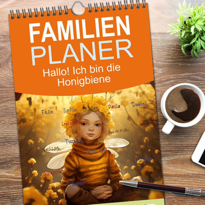 Hallo! Ich bin die Honigbiene (CALVENDO Familienplaner 2026)