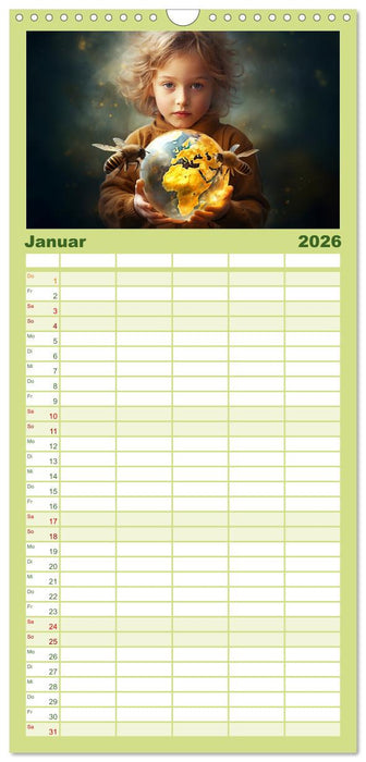 Hallo! Ich bin die Honigbiene (CALVENDO Familienplaner 2026)