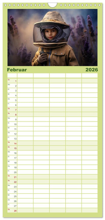 Hallo! Ich bin die Honigbiene (CALVENDO Familienplaner 2026)