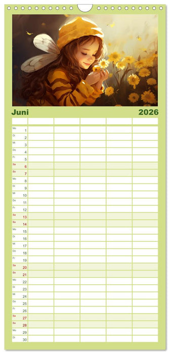 Hallo! Ich bin die Honigbiene (CALVENDO Familienplaner 2026)