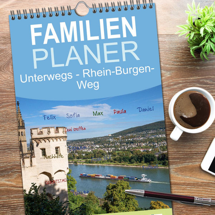 Unterwegs - Rhein-Burgen-Weg (CALVENDO Familienplaner 2026)