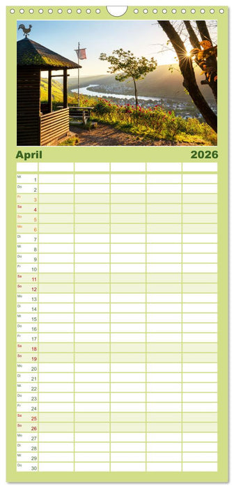 Unterwegs - Rhein-Burgen-Weg (CALVENDO Familienplaner 2026)