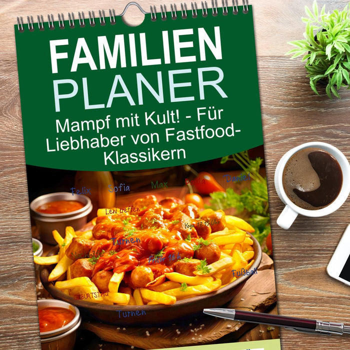 Mampf mit Kult! - Für Liebhaber von Fastfood-Klassikern (CALVENDO Familienplaner 2026)