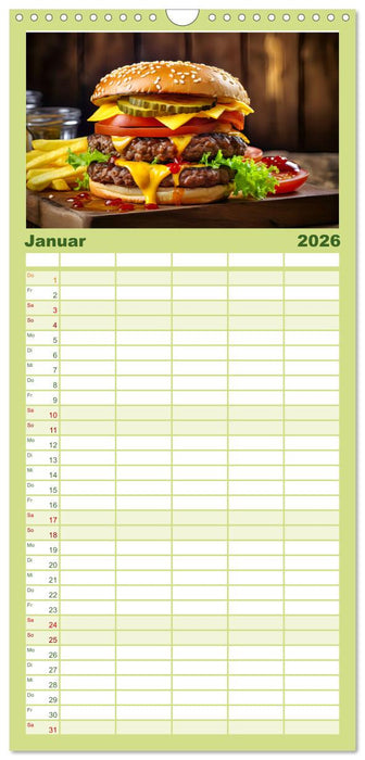 Mampf mit Kult! - Für Liebhaber von Fastfood-Klassikern (CALVENDO Familienplaner 2026)