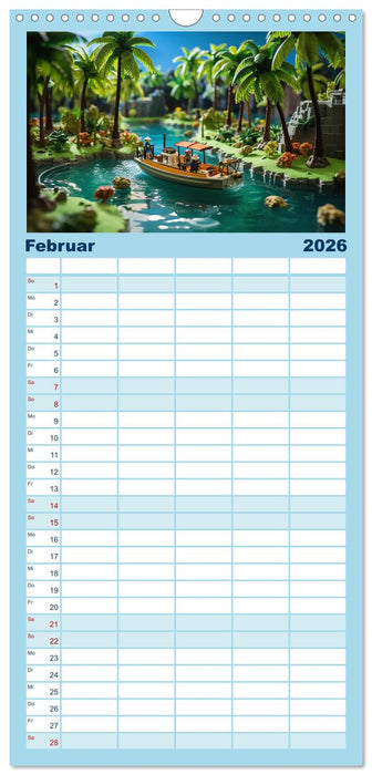 Abenteuer Spielzeugland rund ums Wasser (CALVENDO Familienplaner 2026)