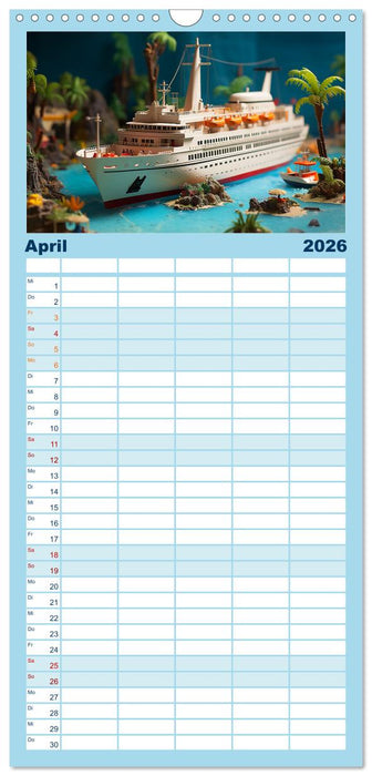 Abenteuer Spielzeugland rund ums Wasser (CALVENDO Familienplaner 2026)