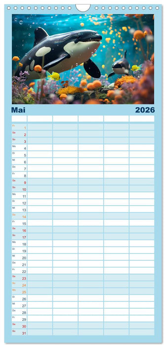 Abenteuer Spielzeugland rund ums Wasser (CALVENDO Familienplaner 2026)