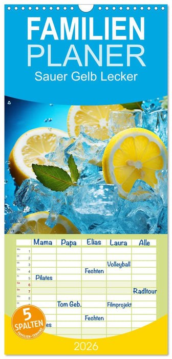 Sauer Gelb Lecker (CALVENDO Familienplaner 2026)