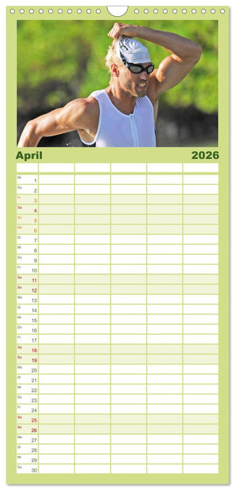 Triathlon: Mit Leidenschaft zur persönlichen Bestzeit (CALVENDO Familienplaner 2026)