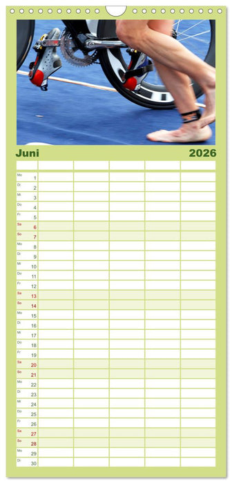 Triathlon: Mit Leidenschaft zur persönlichen Bestzeit (CALVENDO Familienplaner 2026)