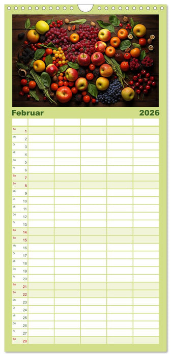 Ordentlich Frutarisch (CALVENDO Familienplaner 2026)