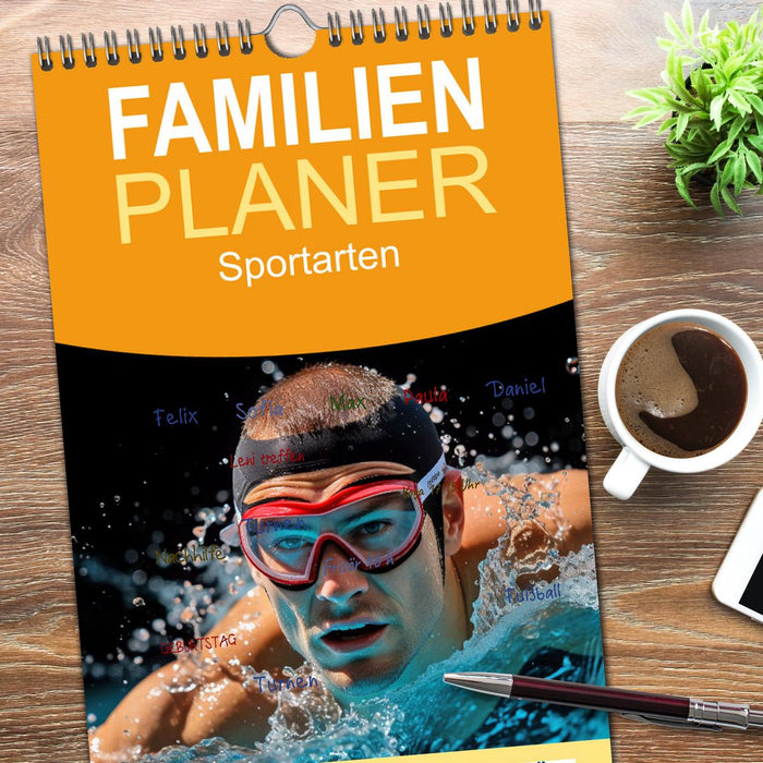 Sportarten (CALVENDO Familienplaner 2026)
