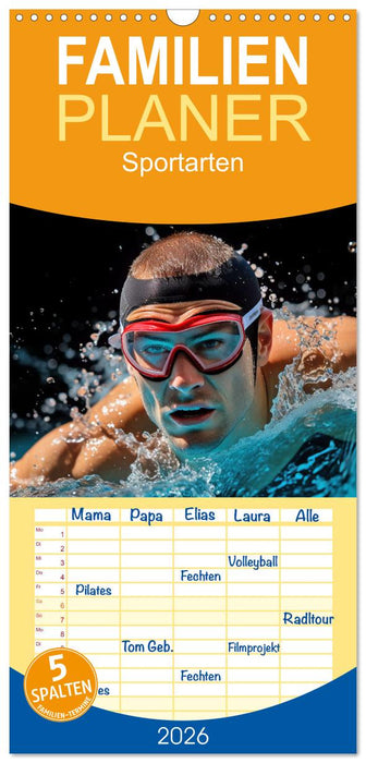 Sportarten (CALVENDO Familienplaner 2026)