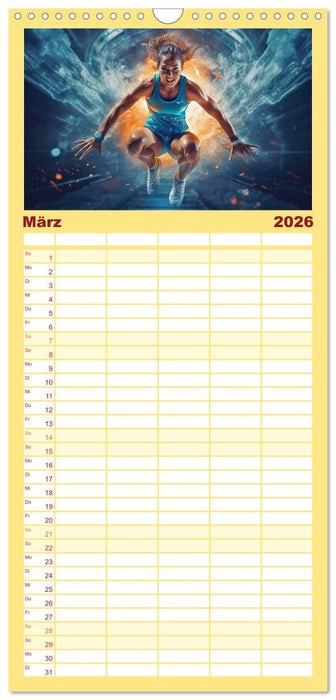 Sportarten (CALVENDO Familienplaner 2026)