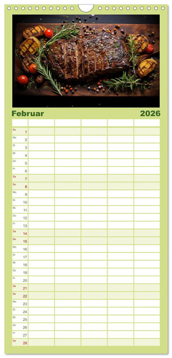 Ordentlich Low Carb (CALVENDO Familienplaner 2026)