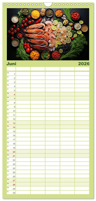 Ordentlich Low Carb (CALVENDO Familienplaner 2026)