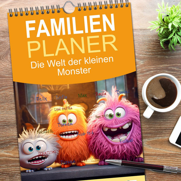 Die Welt der kleinen Monster (CALVENDO Familienplaner 2026)