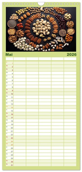 Ordentlich Vegetarisch (CALVENDO Familienplaner 2026)