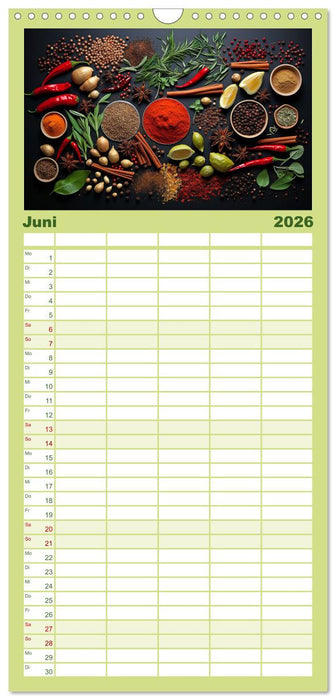 Ordentlich Vegetarisch (CALVENDO Familienplaner 2026)