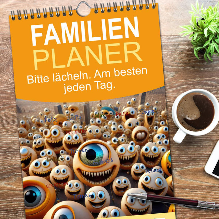 Bitte lächeln. Am besten jeden Tag. (CALVENDO Familienplaner 2026)