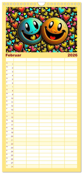 Bitte lächeln. Am besten jeden Tag. (CALVENDO Familienplaner 2026)